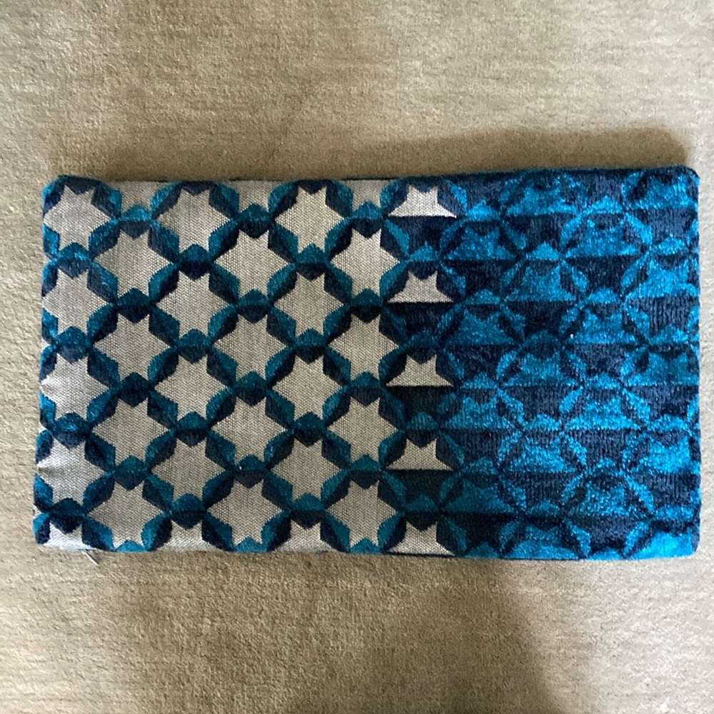 West Elm Pillow Cover 21 x 12 stars geometric blue